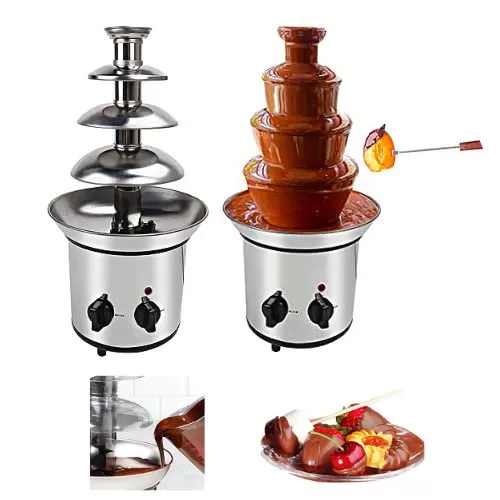 4 Layer Chocolate Fountain Machine 60 Watt with SS Body