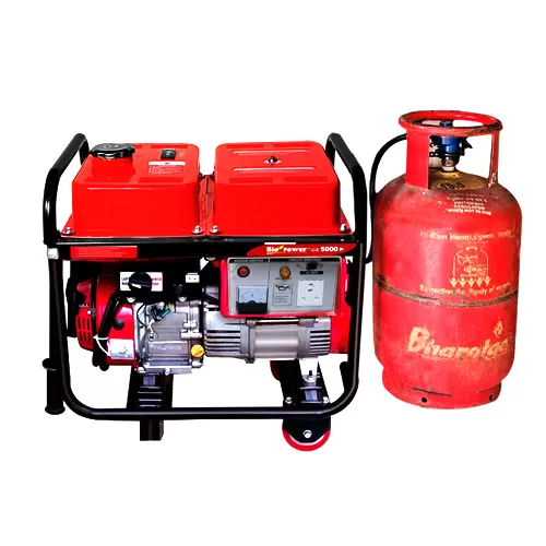 HPM 5 KVA LPG Generator Petrol & LPG Run Recoil Start