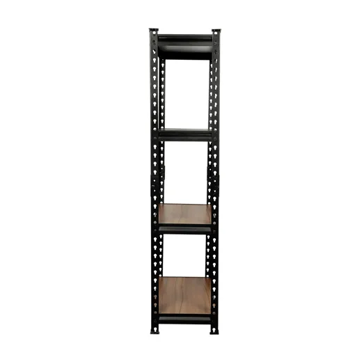 Fancy-boltless-Steel-Rack-4-MDF-Wood-Shelves-46H-x-2W-x-1D-9XNP7