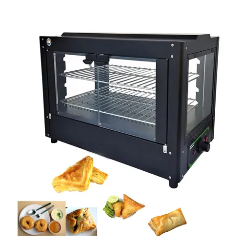 Premium 2.5ft Black Warming Showcase 600W