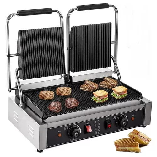 Commercial Double Head Sandwich Griller 20x10 inch