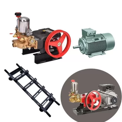 Triple Piston Pump Set HTP 50 With 3 HP Copper Coil Motor