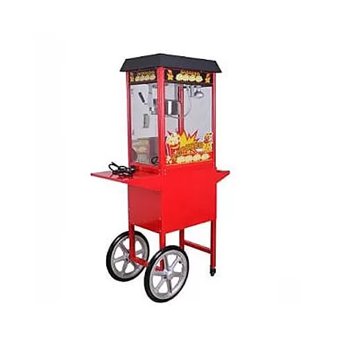 Trolley Type Electric Popcorn Machine, 1350W, 300grams per batch