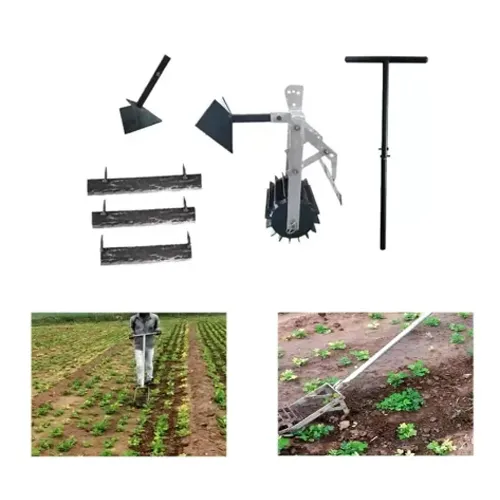 Light weight 4 feet Handle Manual Hand Weeder with 3 Blades
