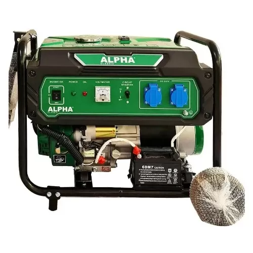 Alpha Portable 7KV Self Start Petrol Generator
