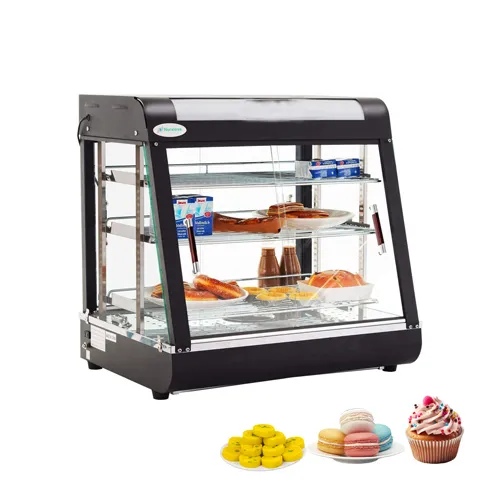 Black Standing Heated Display Showcase 600W
