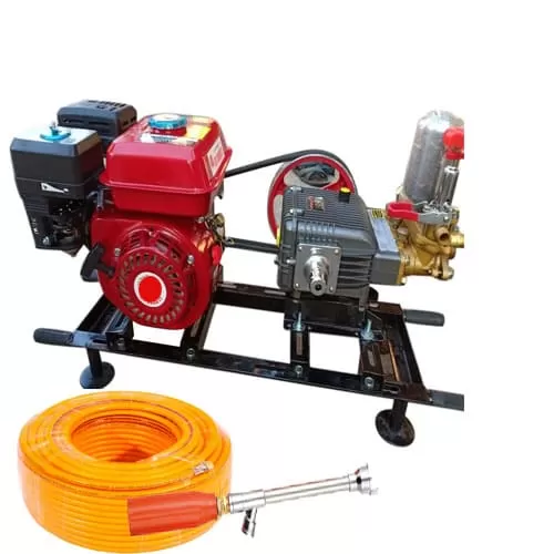 Heavy Duty HTP Pump Set With 6.5 HP Petrol Run Engine