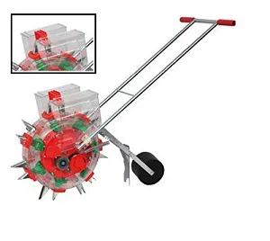 Heavy Duty Double Box Manual Seeder cum Fertilizer for Agriculture Purposes