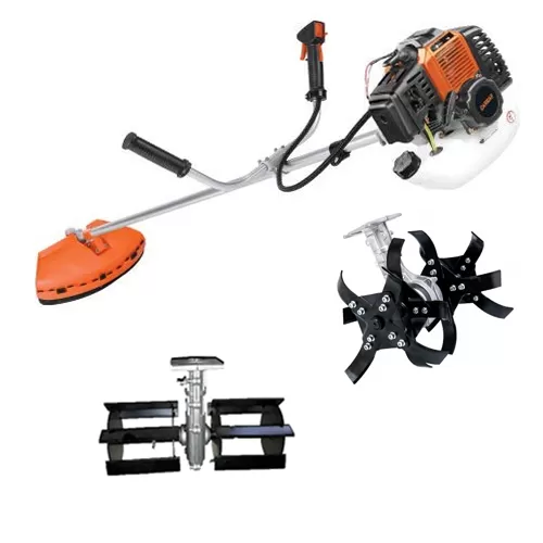 Heavy Duty 2Stroke 52 Brush Cutter With Tiller and weeder Attachments 2.2HP