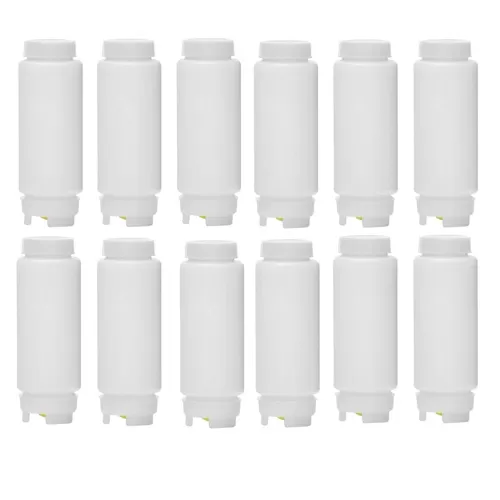 Airdue Transparent FIFO Bottle Set Pack Of 12