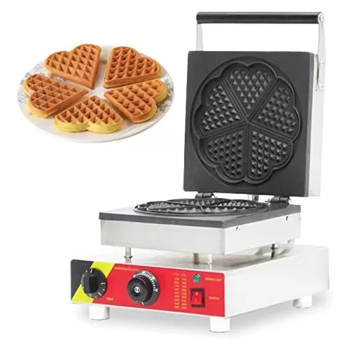 Commercial Electric Rotary Waffle Baker SS Body