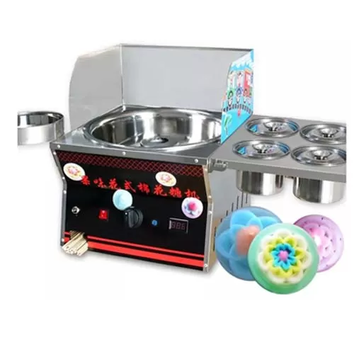 Commercial Gas Operated Cotton Candy Floss Machine with Battery