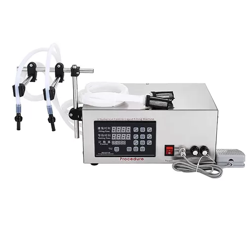 Digital Liquid Filling Machine Double Nozzle 10-4000 ml