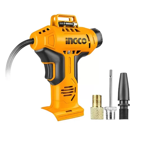 Ingco Lithium-ion Cordless Air Compressor 20V, 10bar