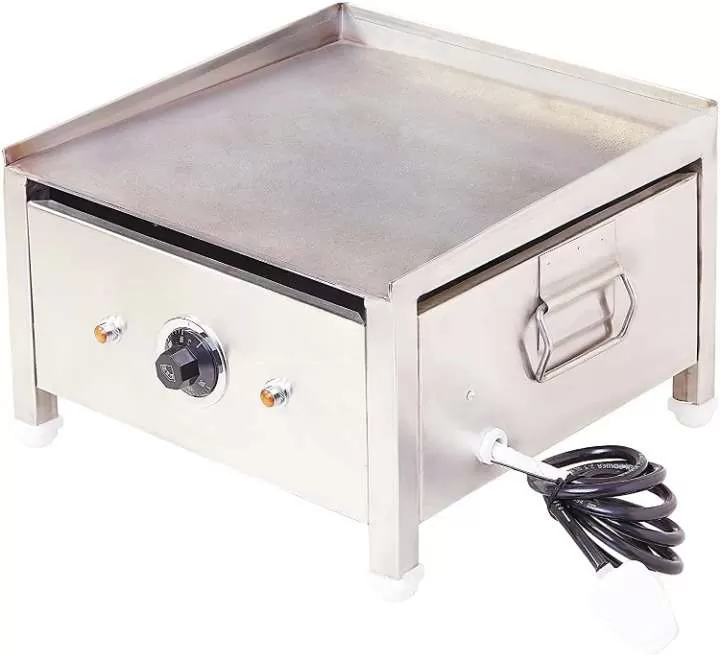 Electric Stainless Steel Plate 15x15 for Dosa Omelette Chapati