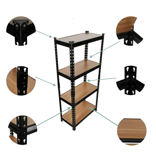 Fancy-boltless-laminated-Steel-Rack-4-Shelves-46H-x-2W-x-1D-LLT2p