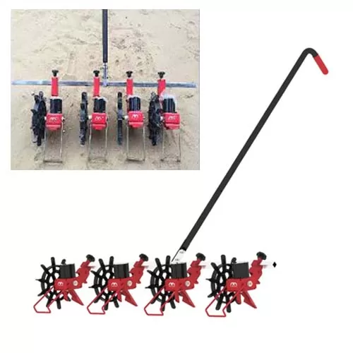 4 Row Manual  Row Seeder machine Capacity 40gm