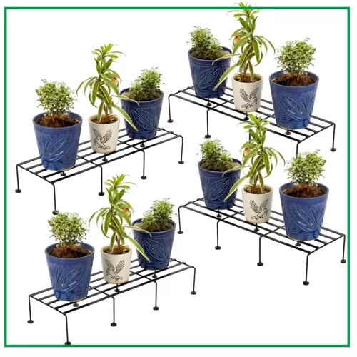 CINAGRO Anti Rust Rectangular Metal Plant Stand