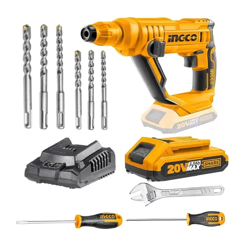 Ingco Lithium-Ion Rotary Hammer With 4.0ah battery and charger