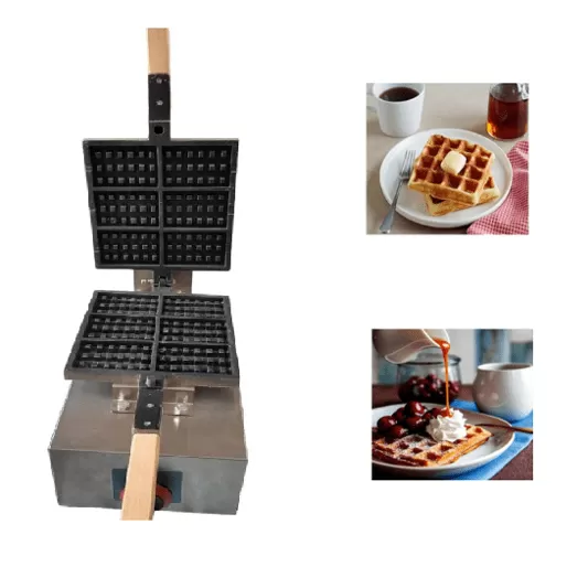 Commercial Biscuit Waffle maker machine gas operated