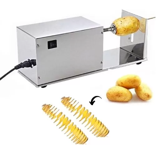 Electric Stainless Steel Spiral Potato Cutter Tornado Slicer