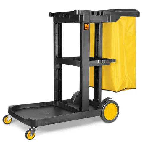 Commercial Janitorial Housekeeping Cart Janitor Cart with Cover & Bag