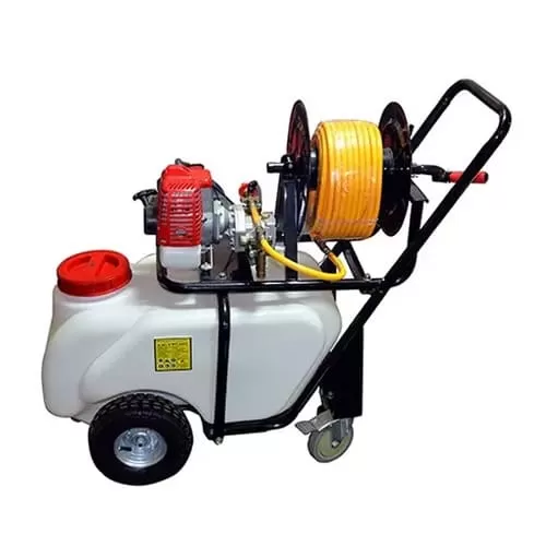 Heavy Duty Trolley Type Power Sprayer Set With Hose Pipe