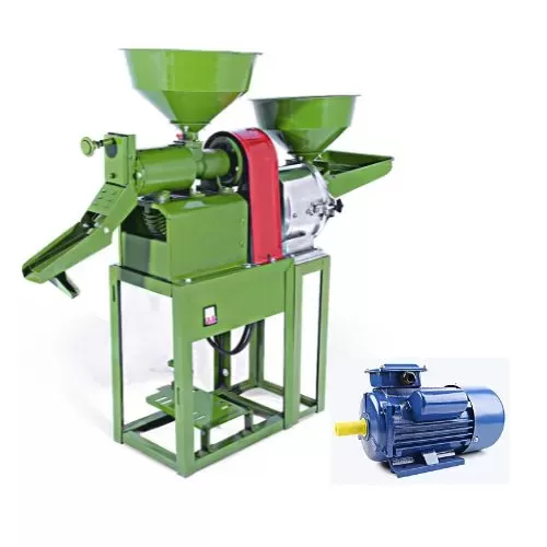 Combined Rice Mill with Flour Mill Machine with 3HP Motor Capacity 200Kg/25kg