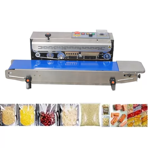 Top Quality Continuous Band Sealer MS Horizontal Speed 12m/min